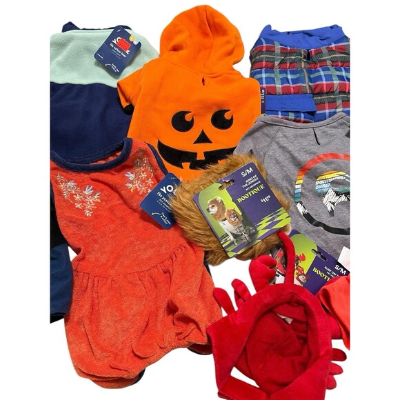 NEW Lot of 10 Dog Youly, Bootique, Backcountry Outfits Size S to S/M (Lot 2907) - Picture 3 of 5